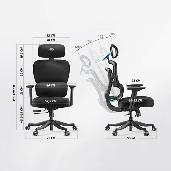 Eureka Ergonomic AXION Fabric (Grey)
